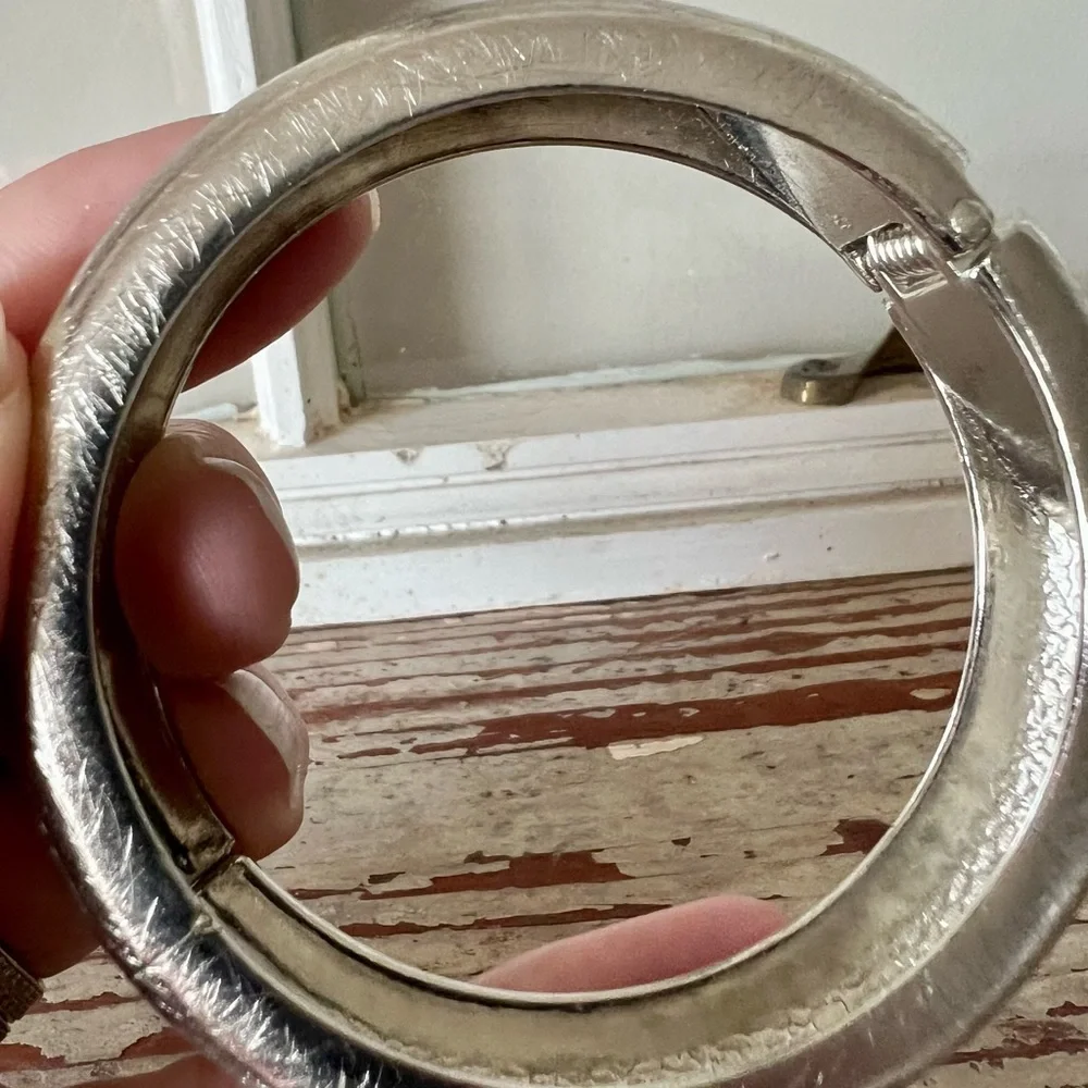Silver Bangle Bracelet 7.75”